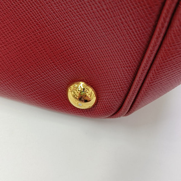 Galleria Large Saffiano Calfskin Red