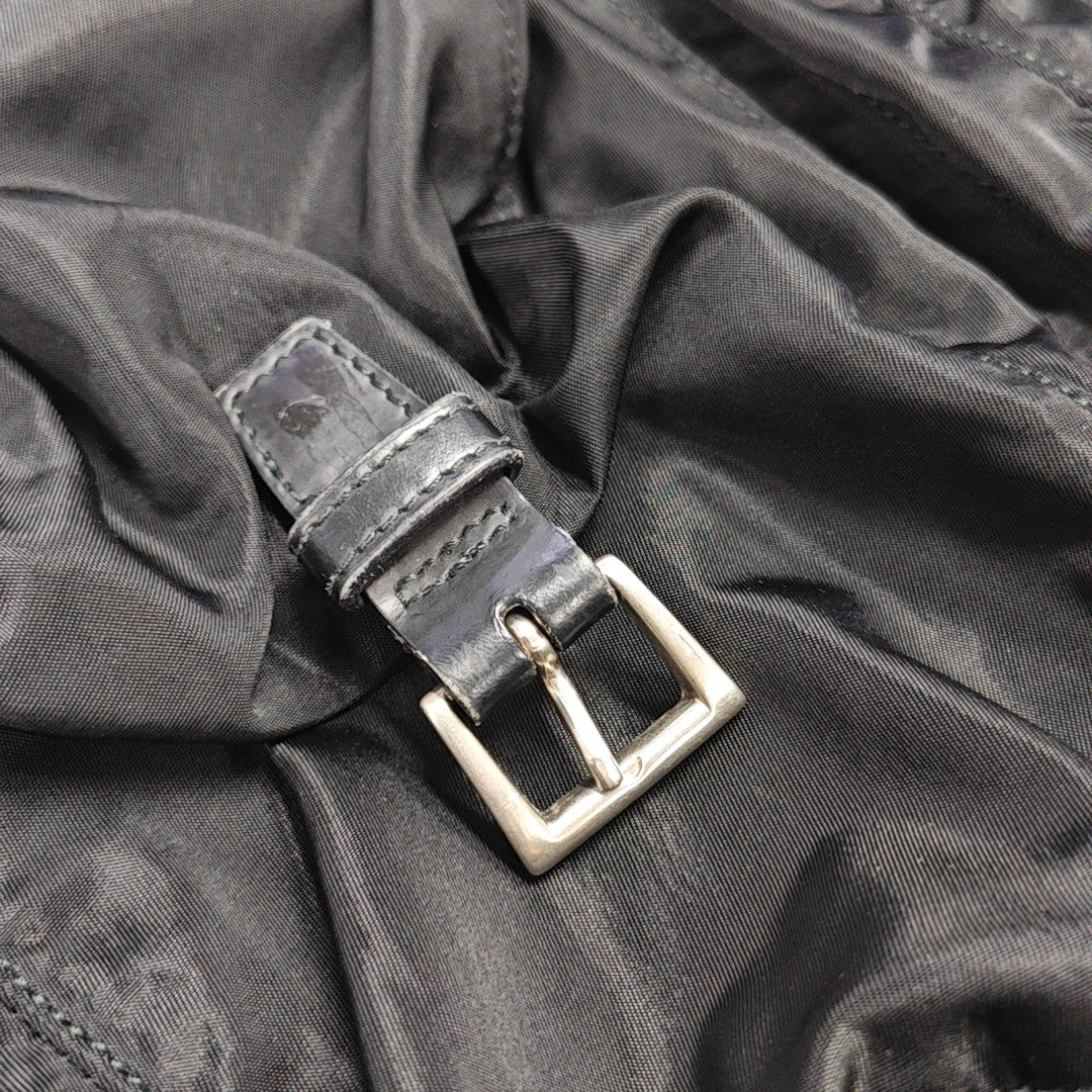 Nylon Shoulder Bag Black