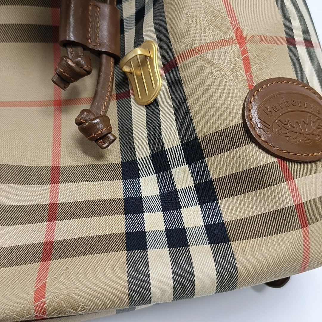 Canvas Bucket Bag Brown