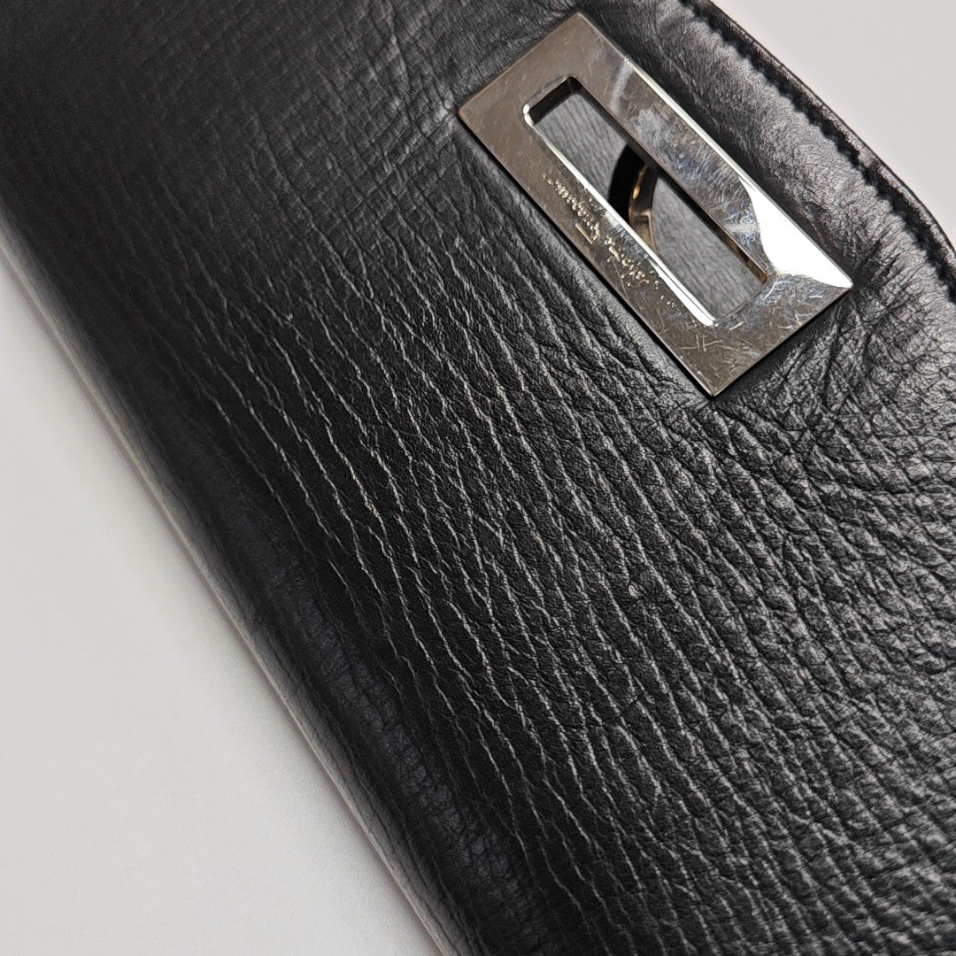 Calfskin Shoulder Bag Black