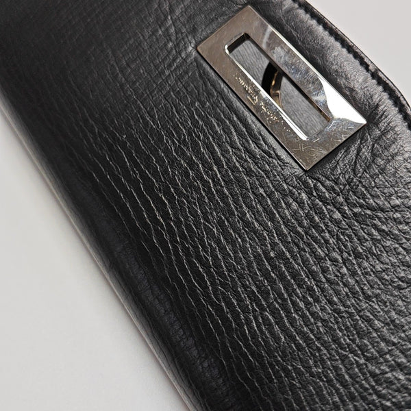 Calfskin Shoulder Bag Black