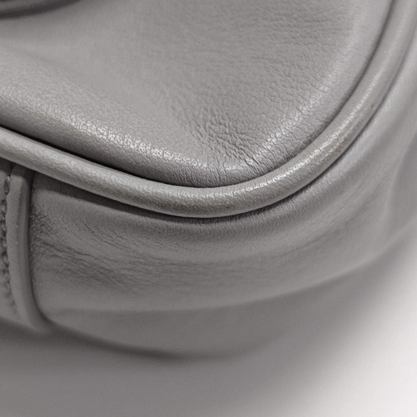 Calfskin Shoulder Bag Gray
