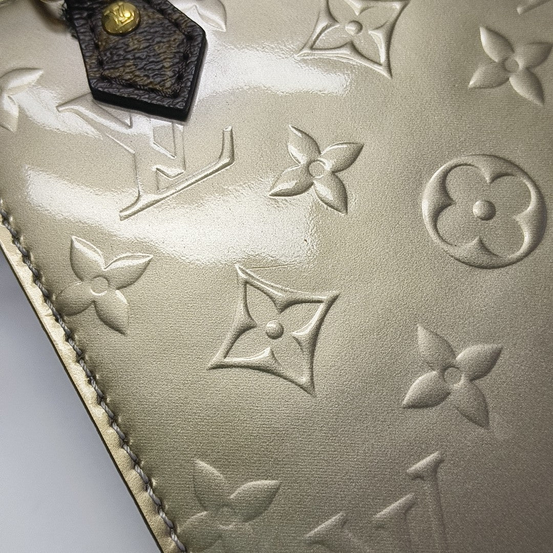 SAC PLAT BB Monogram Patent Leather Gold