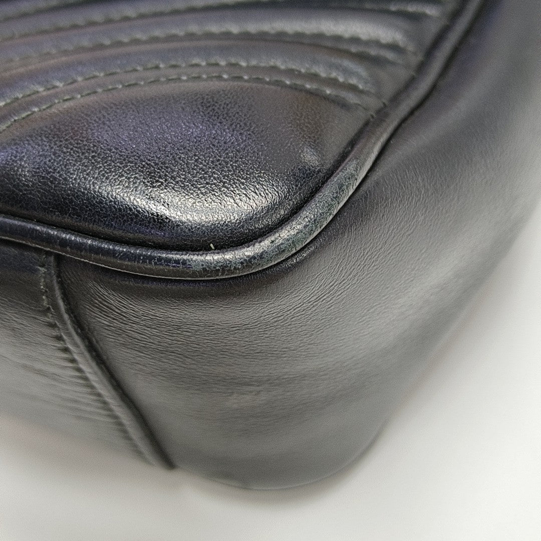 GG Marmont Small Quilted Calfskin Black