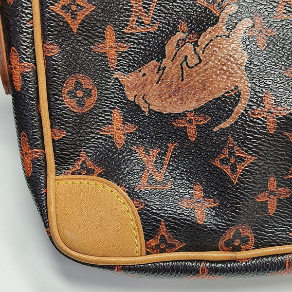 DANUBE Monogram Coated Canvas Brown