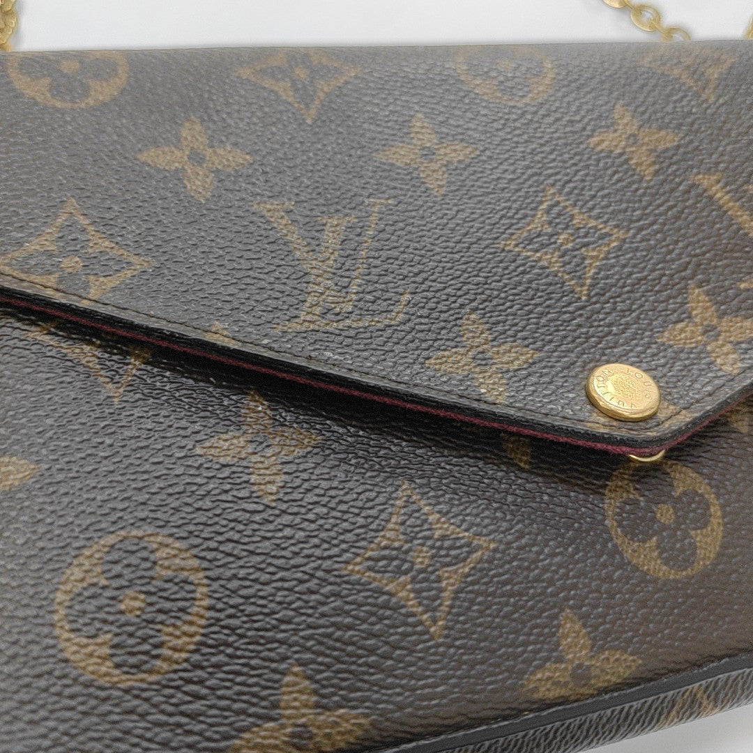 FÉLICIE Monogram Coated Canvas Brown