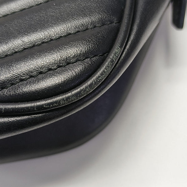 GG Marmont Small Quilted Calfskin Black