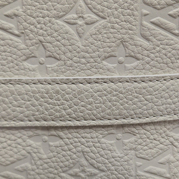 TRIANGLE Monogram Calfskin White