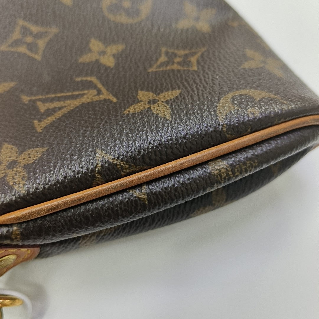 EVA Monogram Coated Canvas Brown