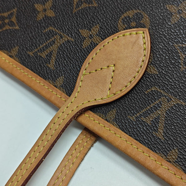 NEVERFULL MM Monogram Coated Canvas Brown