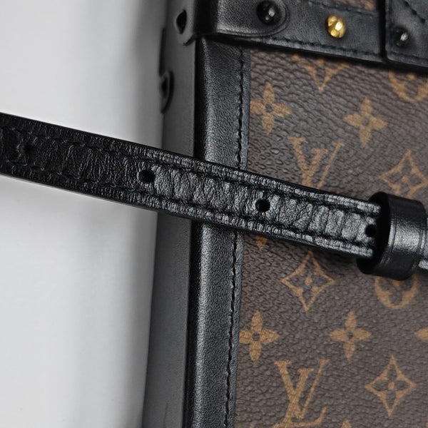 TRUNK Monogram Coated Canvas Brown