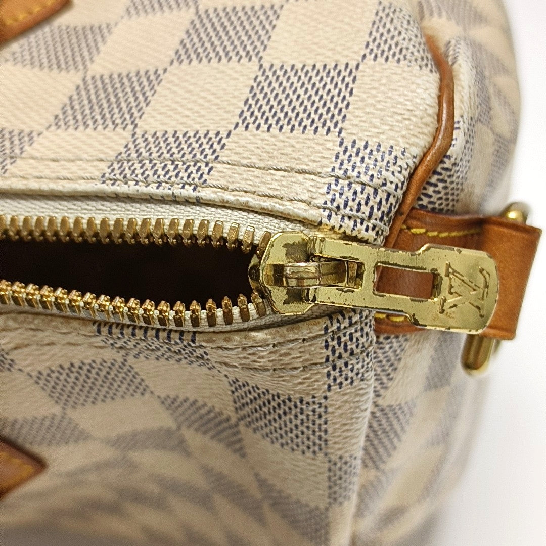 SPEEDY 30 Monogram Coated Canvas White