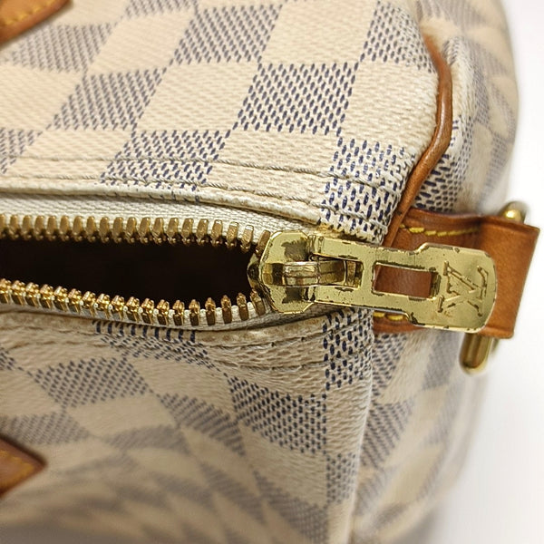 SPEEDY 30 Monogram Coated Canvas White