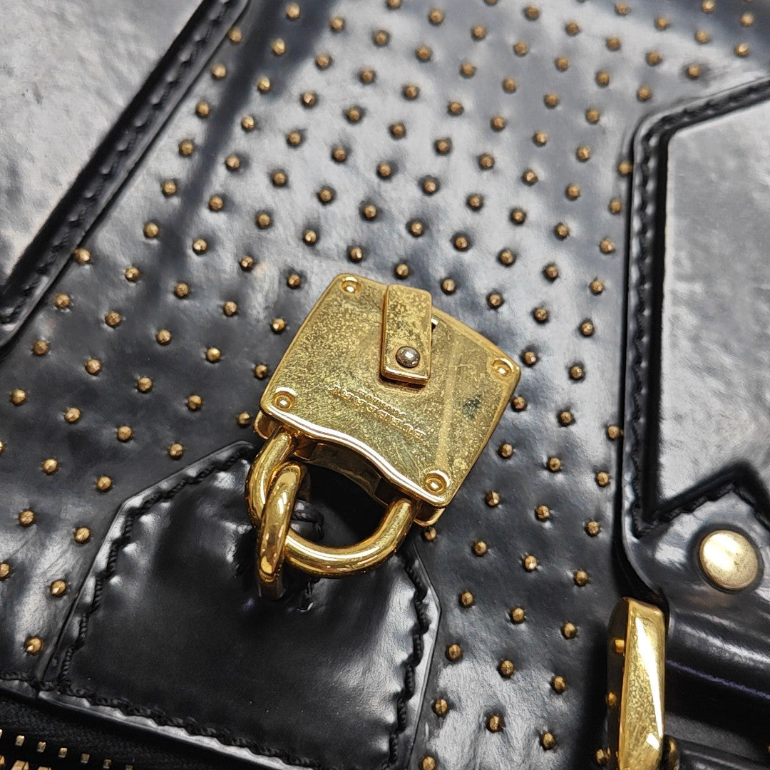 Calfskin Shoulder Bag Black