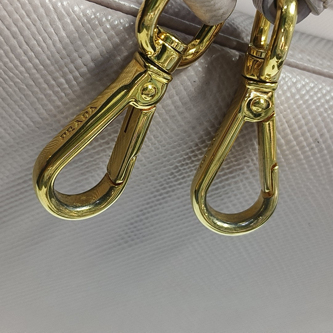 Double Medium Saffiano Calfskin Pink