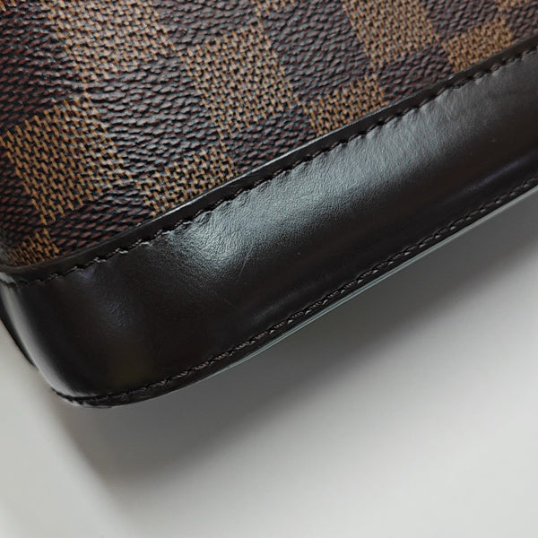 ALMA BB Damier Ebene Coated Canvas Brown