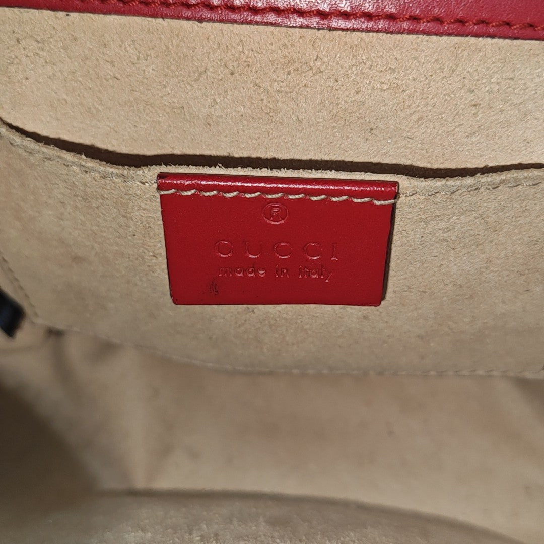 Padlock Small Monogram Calfskin Red