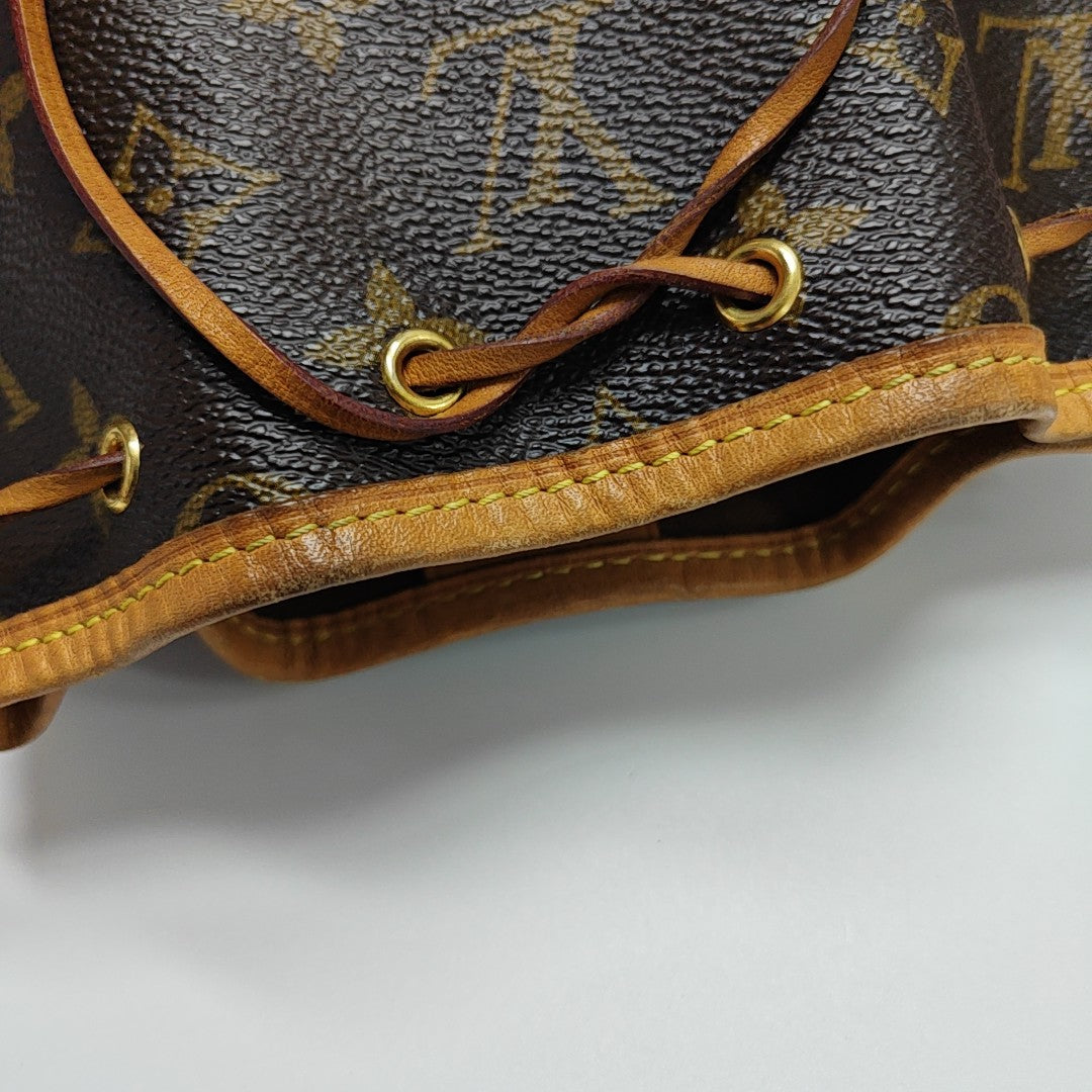 NÉONOÉ Nano Monogram Coated Canvas Brown