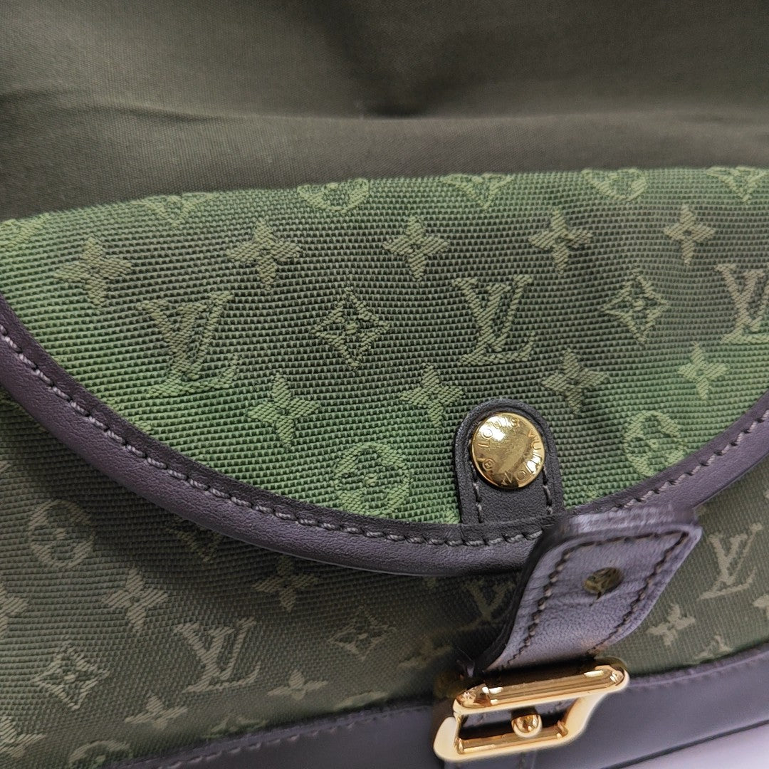 BERANGERE Monogram Canvas Green