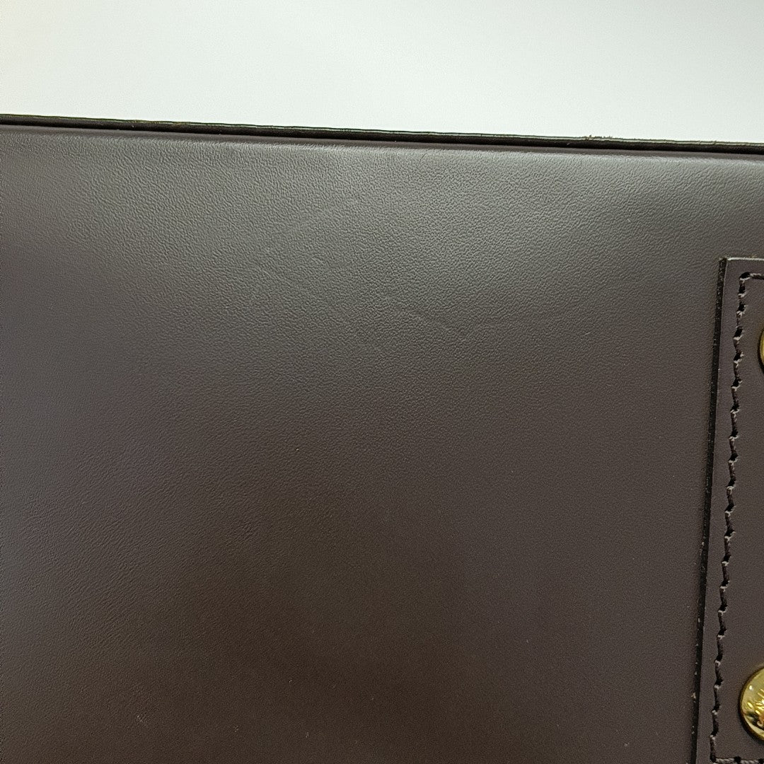 ALMA BB Damier Ebene Coated Canvas Brown