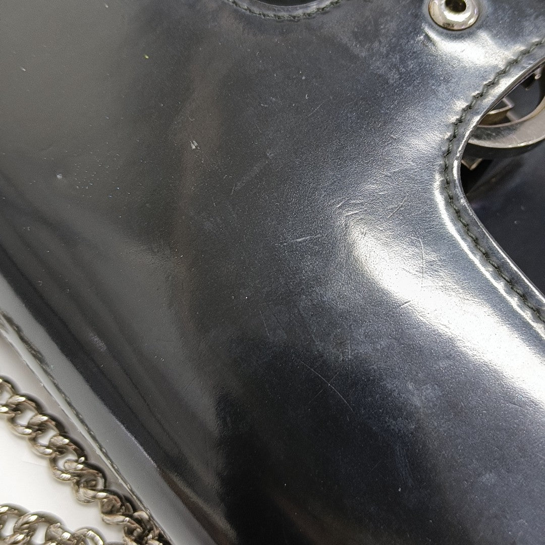 Interlocking G Small Calfskin Black