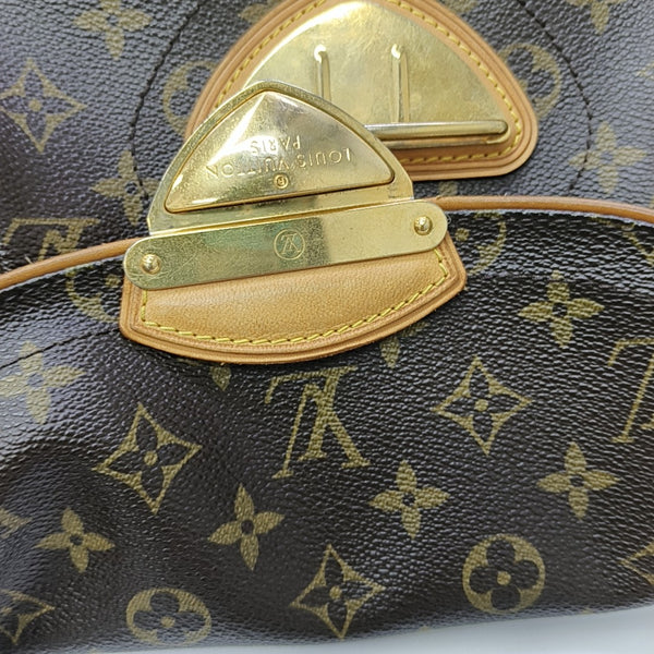 BEVERLY MM Monogram Coated Canvas Brown