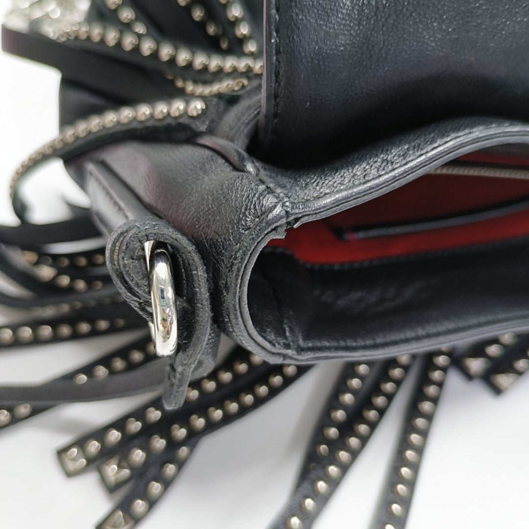 Calfskin Shoulder Bag Black