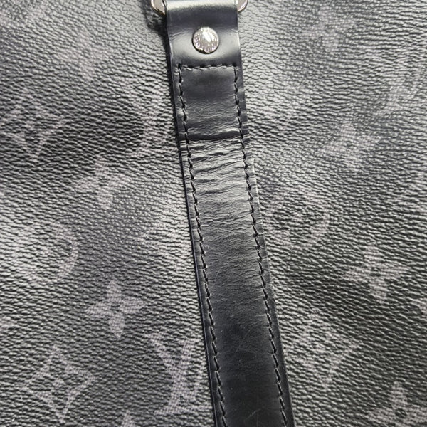 KEEPALL 45 Monogram Coated Canvas Black
