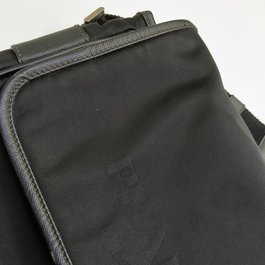 Nylon Shoulder Bag Black