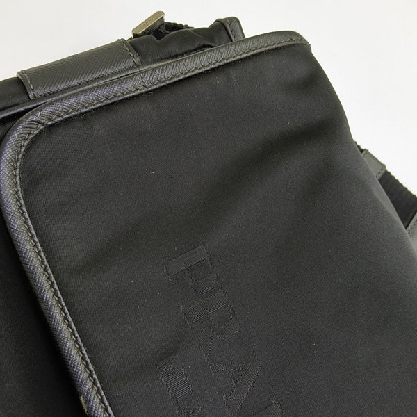 Nylon Shoulder Bag Black