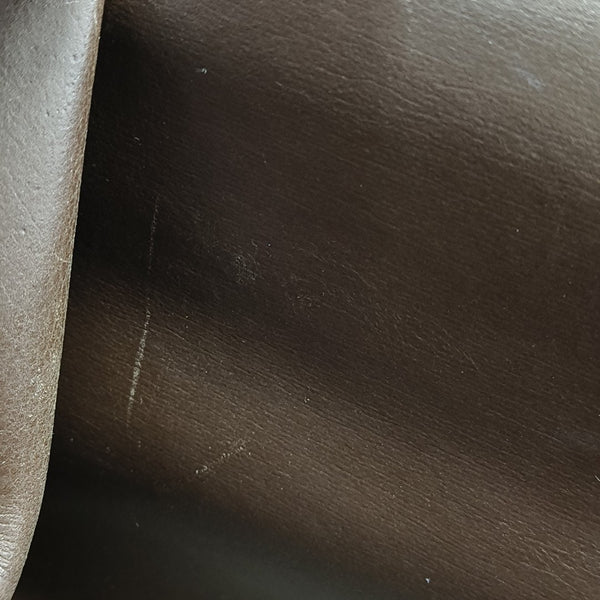 Calfskin Top Handle Bag Brown