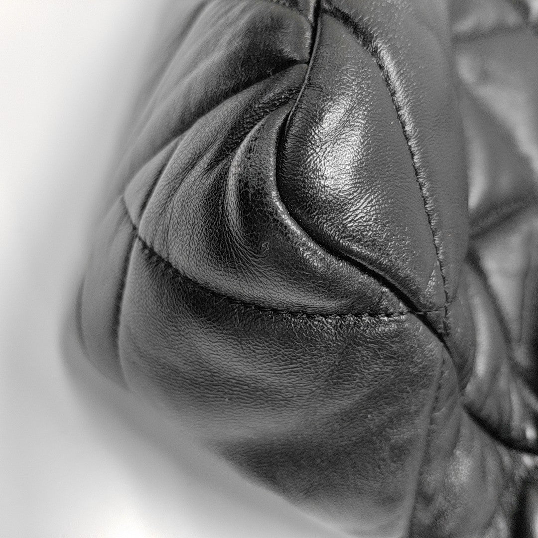 CHANEL 19 Large Quilted Lambskin Black