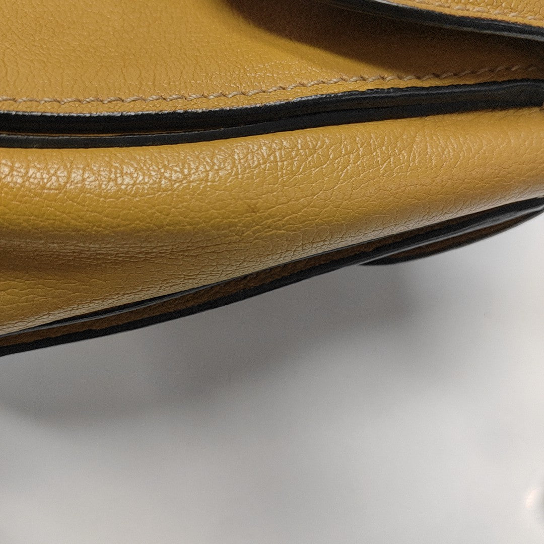 Calfskin Shoulder Bag Yellow