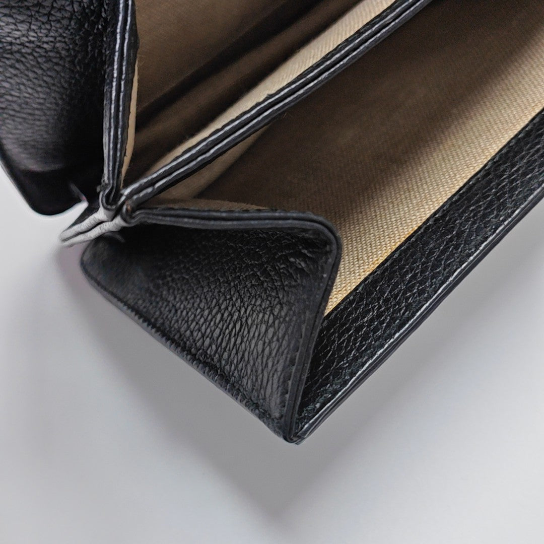 Interlocking G Small Calfskin Black