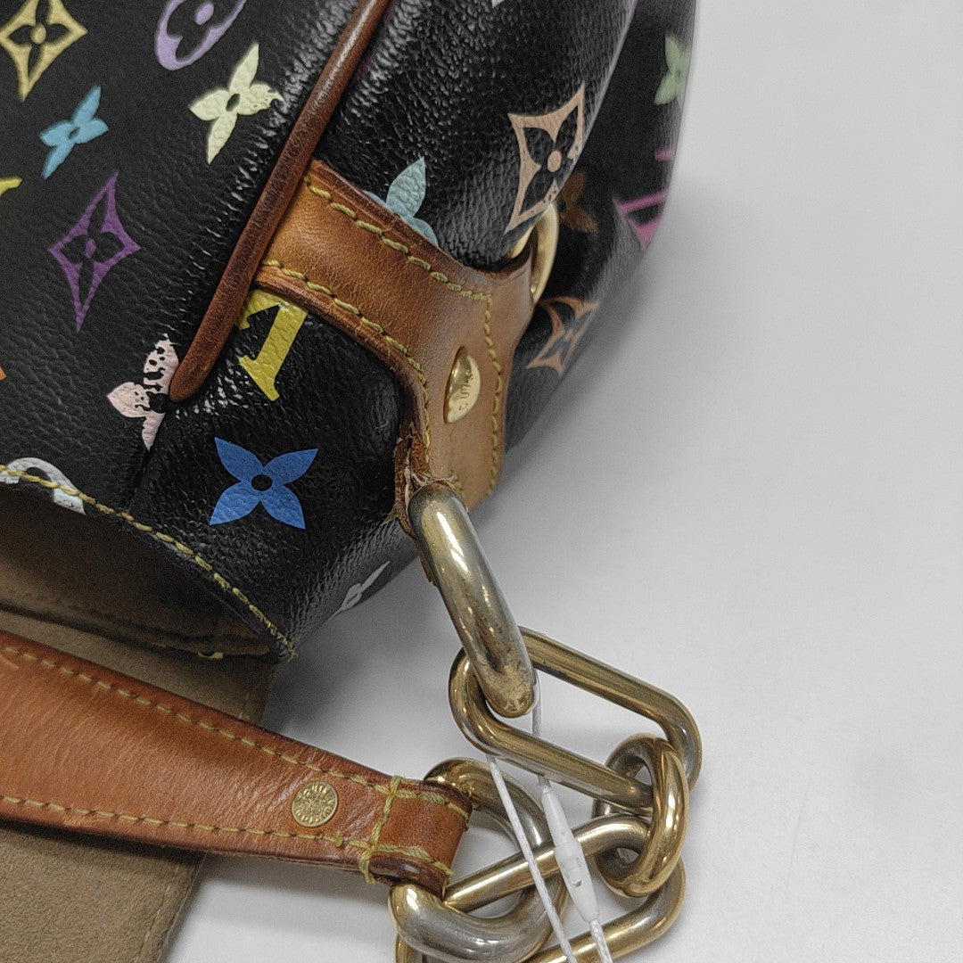 LV × TM BEVERLY MM Monogram Coated Canvas Black