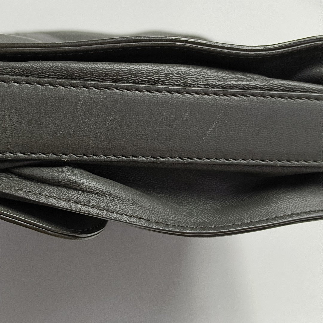 Calfskin Shoulder Bag Gray
