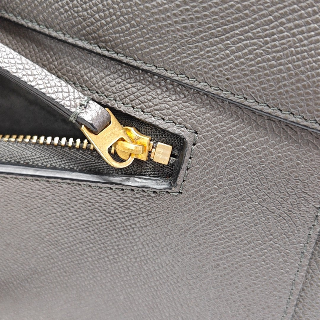 BELT Mini Calfskin Gray