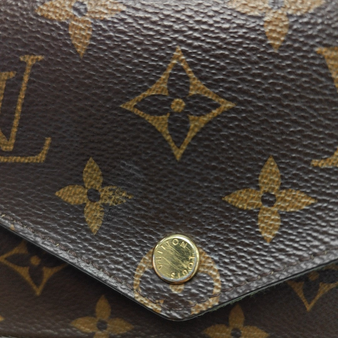 FÉLICIE Monogram Coated Canvas Brown