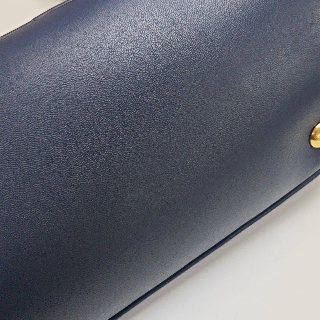Quilted Lambskin Tote Bag Blue