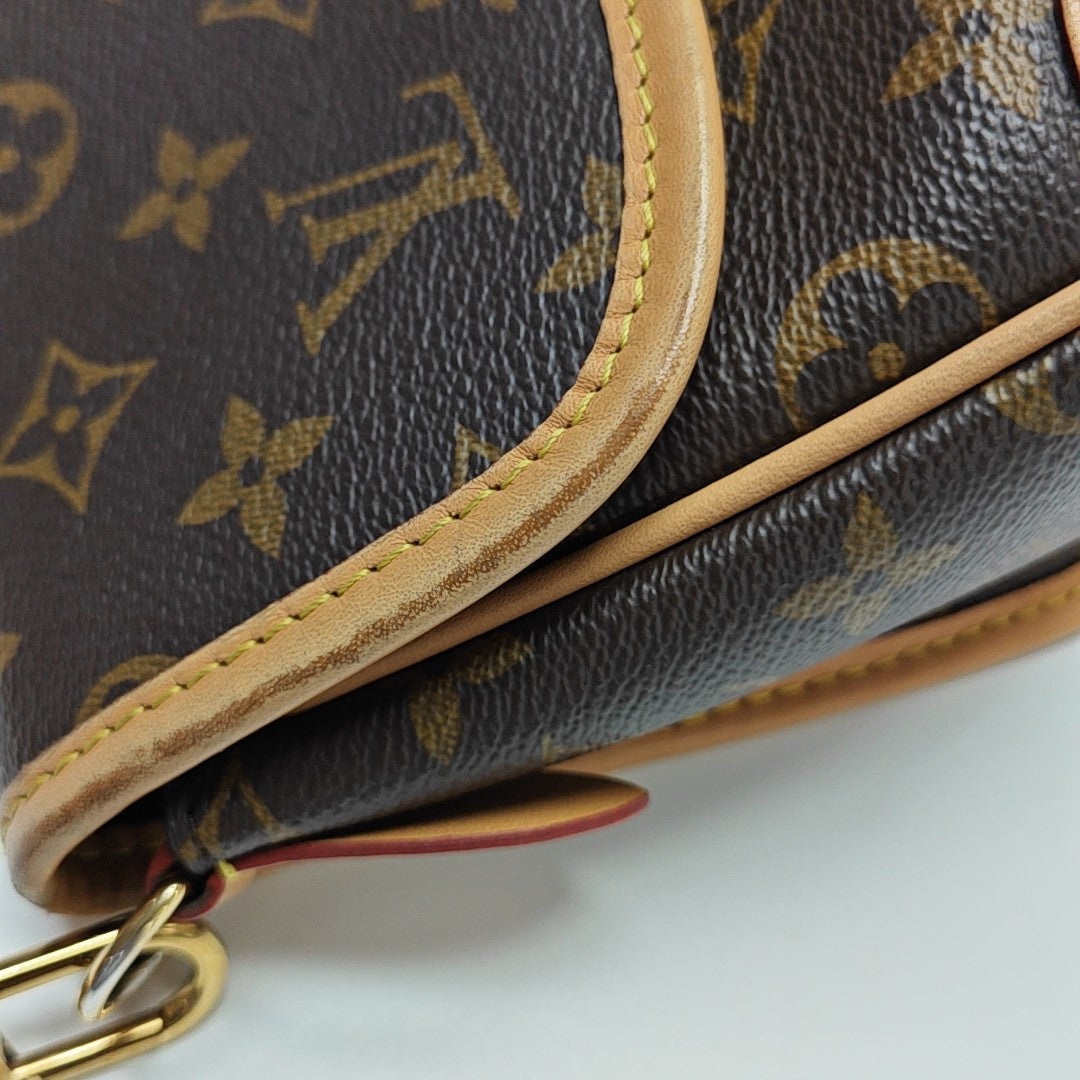 DIANE Monogram Coated Canvas Brown