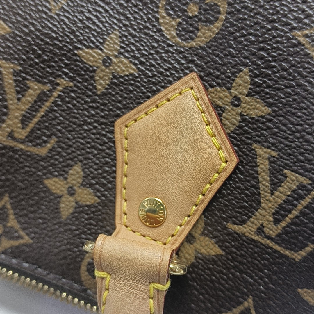 SPEEDY 20 Monogram Coated Canvas Brown