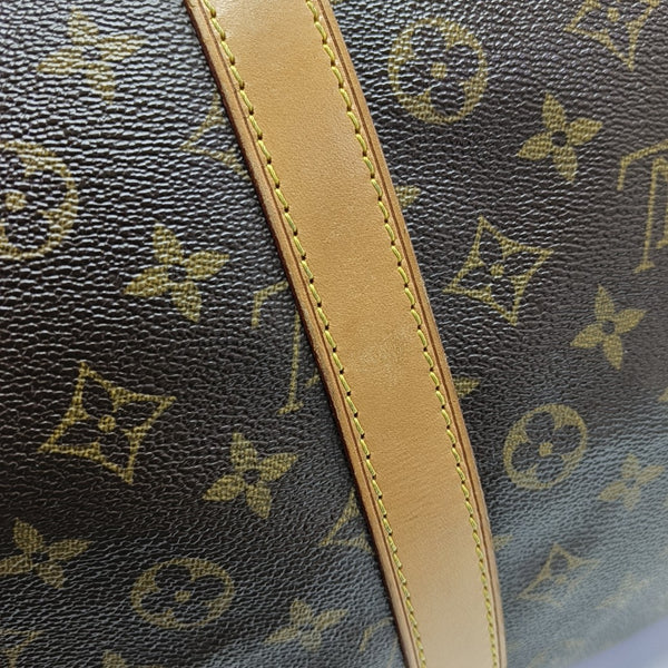 SAC SOUPLE 55 Monogram Coated Canvas Brown