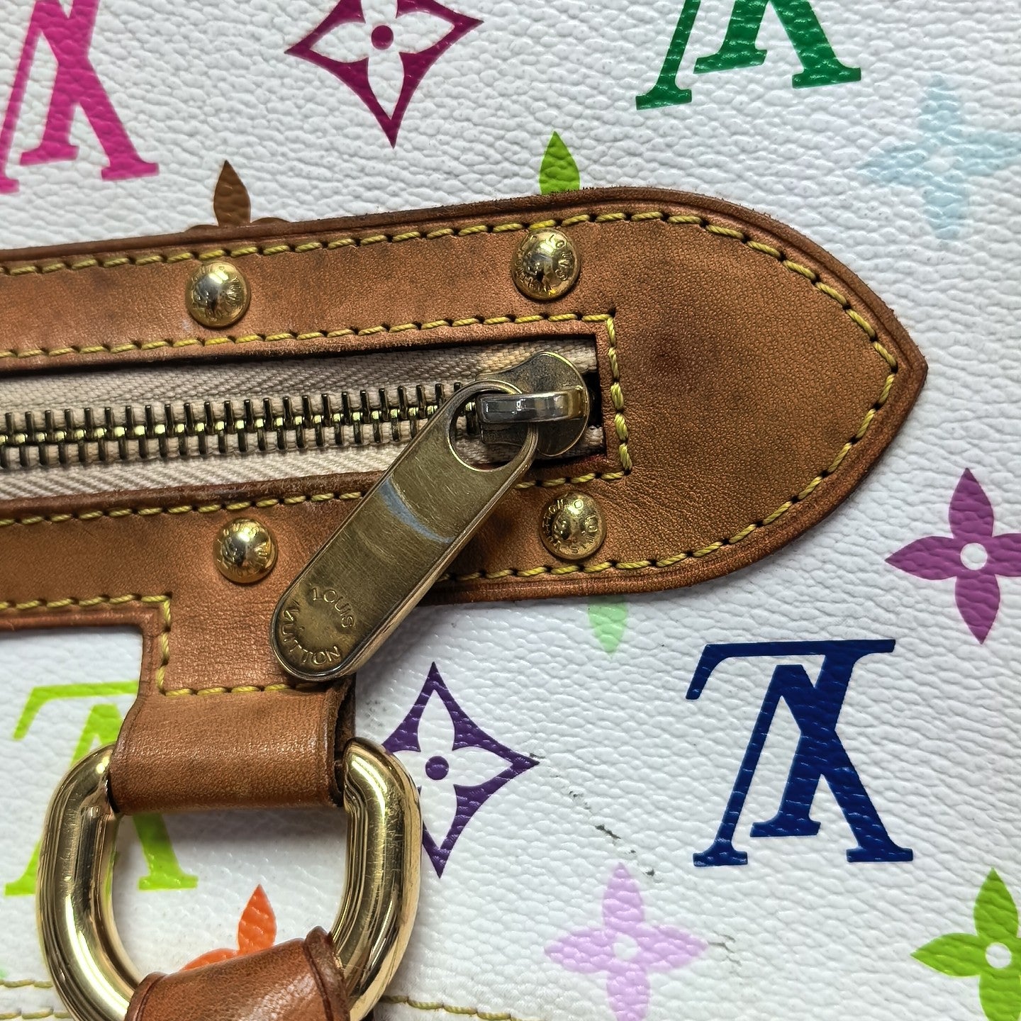 LV × TM RITA Monogram Coated Canvas White