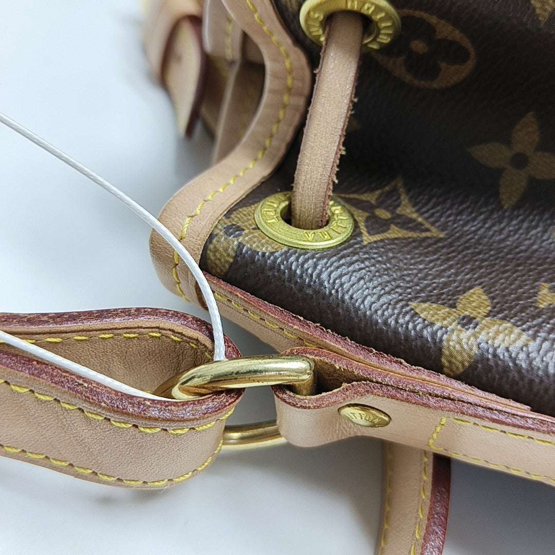 NOÉ BB Monogram Coated Canvas Brown