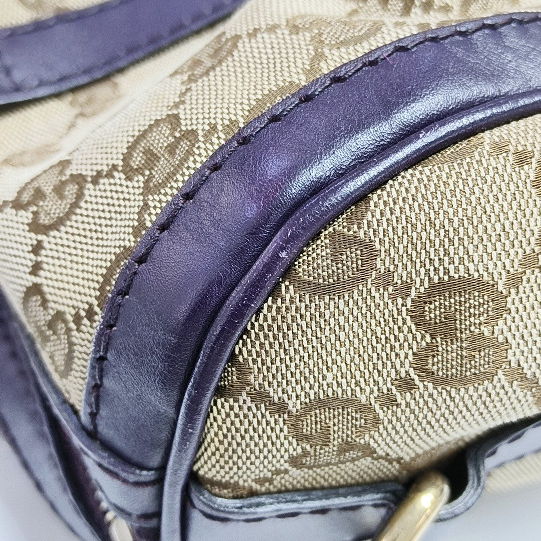 Boston Monogram Canvas Beige