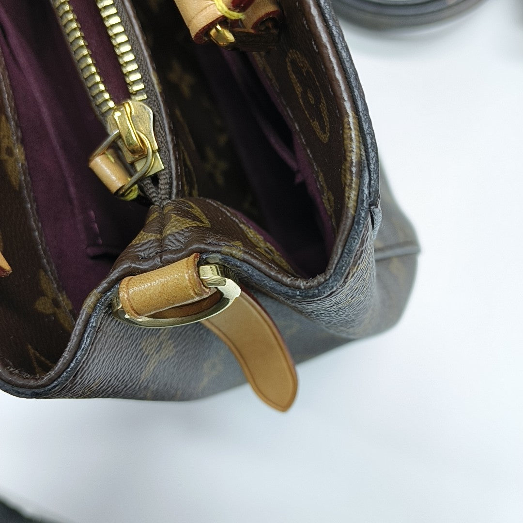 MONTAIGNE Monogram Coated Canvas Brown