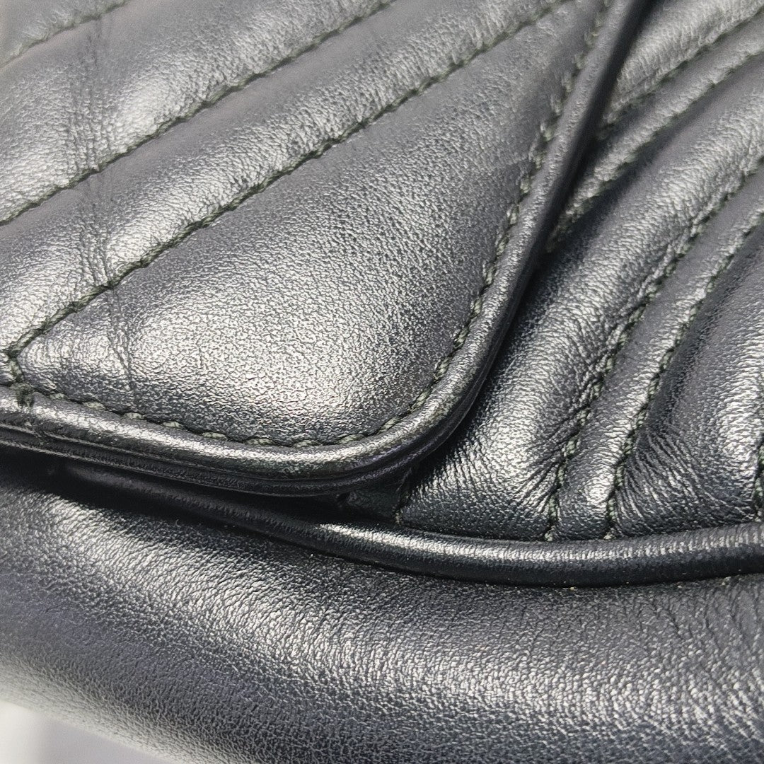 GG Marmont Medium Quilted Calfskin Black