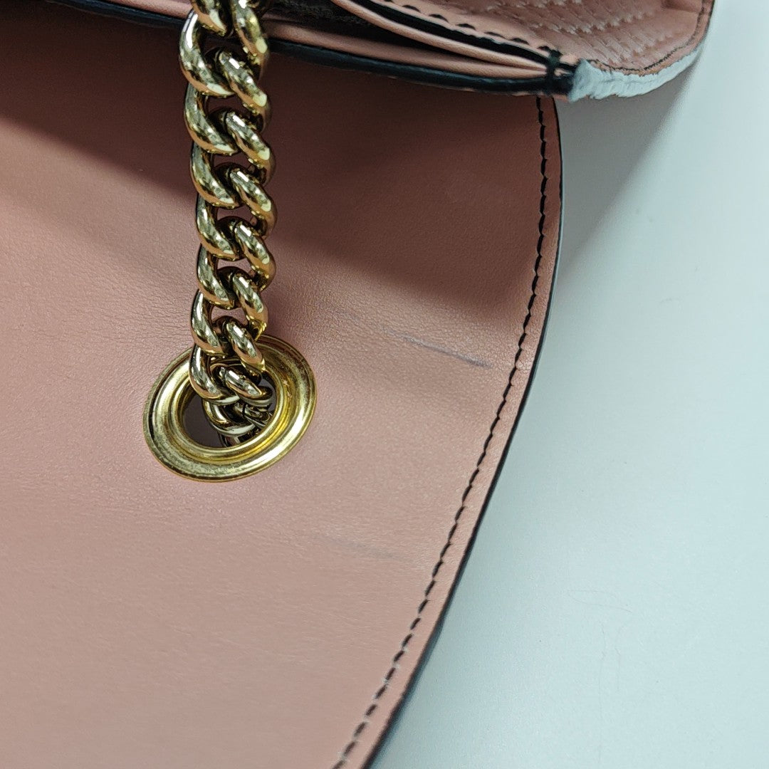 Emily Chain Monogram Calfskin Pink