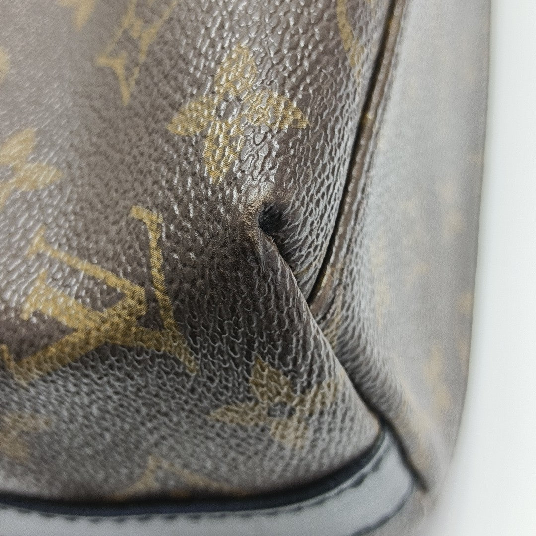 KITAN Monogram Coated Canvas Brown