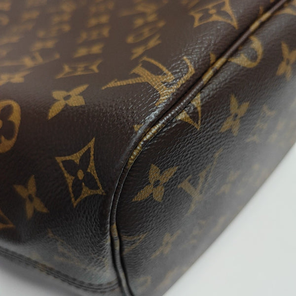 NEVERFULL MM Monogram Coated Canvas Brown